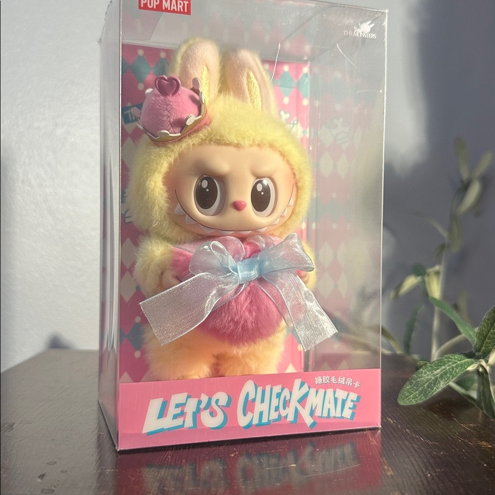 Pop Mart The Monsters Let's Checkmate Queen Labubu Vinyl Plush Pendant